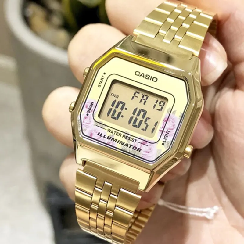 Casio Vintage Japan Quartz Retro Gold-tone Ladies Watch- LA680WGA-4C